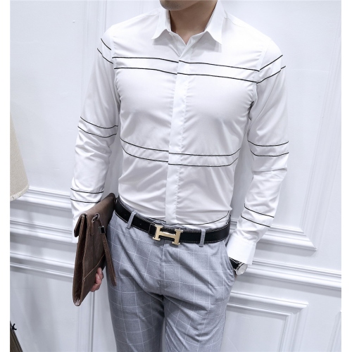 Cheap Armani Shirts Long Sleeved For Men #428538 Replica Wholesale [$86.50 USD] [ITEM#428538] on Replica Armani Shirts