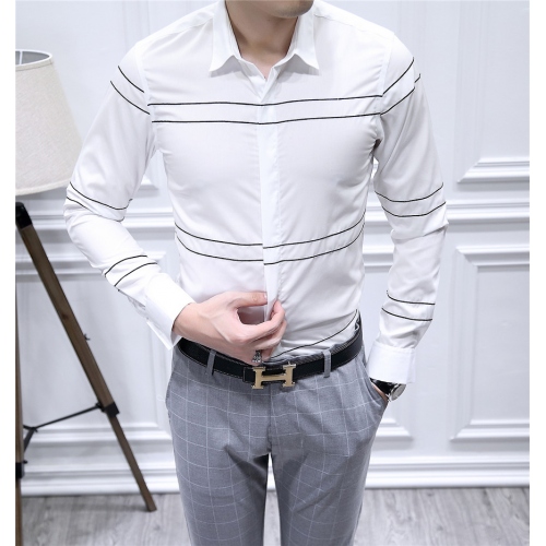 Cheap Armani Shirts Long Sleeved For Men #428538 Replica Wholesale [$86.50 USD] [ITEM#428538] on Replica Armani Shirts