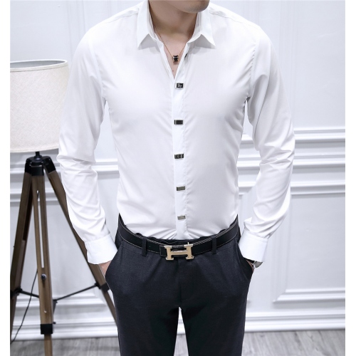 Cheap Armani Shirts Long Sleeved For Men #428542 Replica Wholesale [$86.50 USD] [ITEM#428542] on Replica Armani Shirts