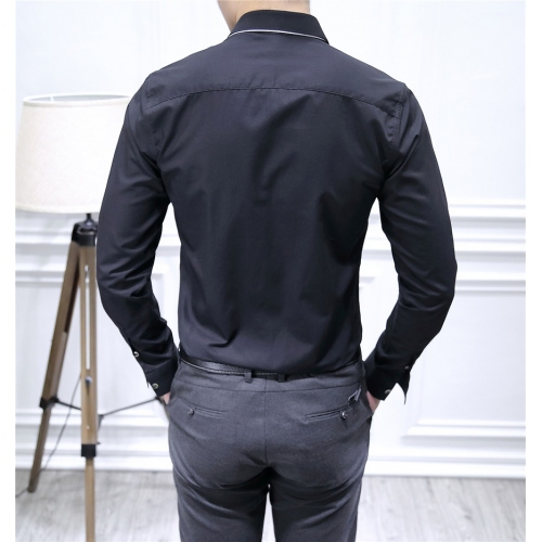 Cheap Armani Shirts Long Sleeved For Men #428543 Replica Wholesale [$86.50 USD] [ITEM#428543] on Replica Armani Shirts