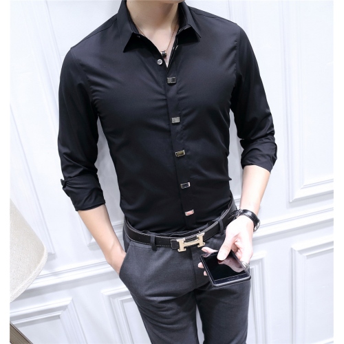 Cheap Armani Shirts Long Sleeved For Men #428543 Replica Wholesale [$86.50 USD] [ITEM#428543] on Replica Armani Shirts