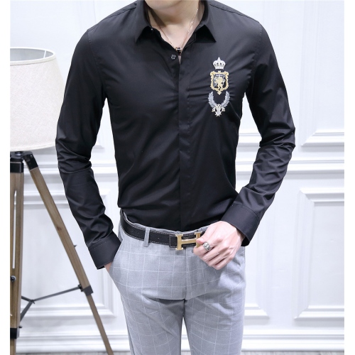 Cheap Dolce &amp; Gabbana Shirts Long Sleeved For Men #428621 Replica Wholesale [$86.50 USD] [ITEM#428621] on Replica Dolce &amp; Gabbana D&amp;G Shirts