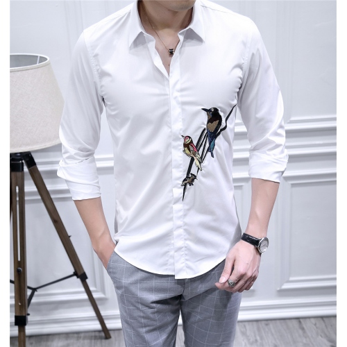 Cheap Dolce &amp; Gabbana Shirts Long Sleeved For Men #428625 Replica Wholesale [$86.50 USD] [ITEM#428625] on Replica Dolce &amp; Gabbana D&amp;G Shirts