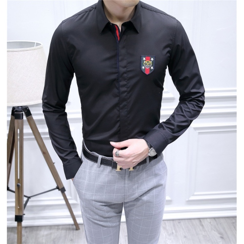 Cheap Gucci Shirts Long Sleeved For Men #428656 Replica Wholesale [$82.00 USD] [ITEM#428656] on Replica Gucci Shirts