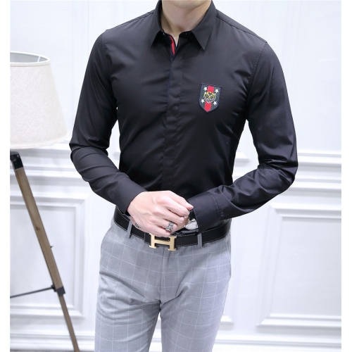 Cheap Gucci Shirts Long Sleeved For Men #428656 Replica Wholesale [$82.00 USD] [ITEM#428656] on Replica Gucci Shirts