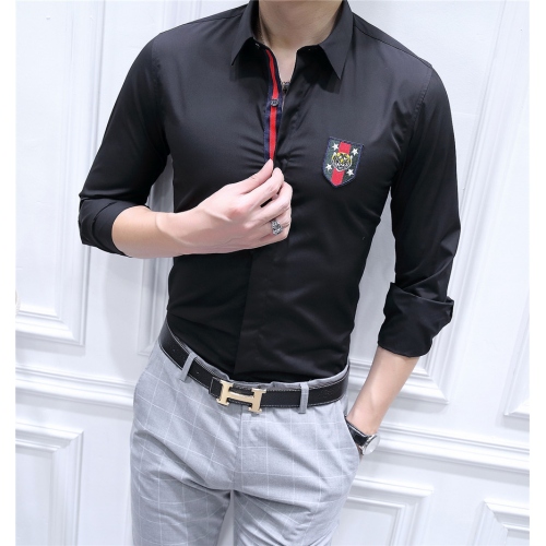 Cheap Gucci Shirts Long Sleeved For Men #428656 Replica Wholesale [$82.00 USD] [ITEM#428656] on Replica Gucci Shirts