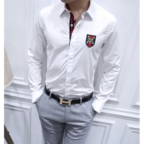 Cheap Gucci Shirts Long Sleeved For Men #428657 Replica Wholesale [$82.00 USD] [ITEM#428657] on Replica Gucci Shirts