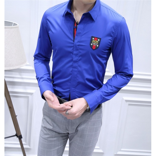 Cheap Gucci Shirts Long Sleeved For Men #428660 Replica Wholesale [$82.00 USD] [ITEM#428660] on Replica Gucci Shirts