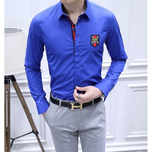 Cheap Gucci Shirts Long Sleeved For Men #428660 Replica Wholesale [$82.00 USD] [ITEM#428660] on Replica Gucci Shirts