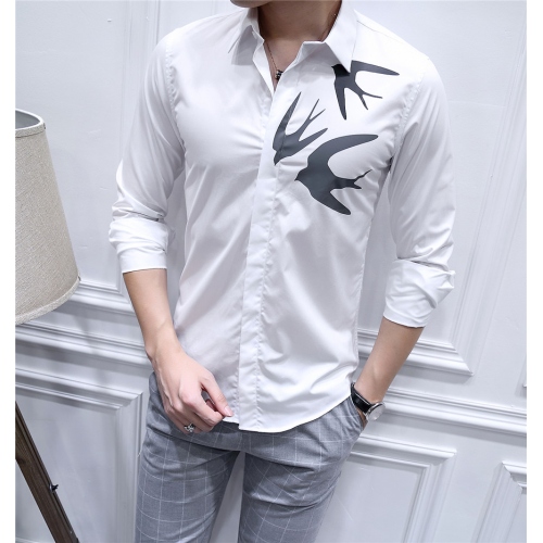 Cheap Alexander McQueen shirts Long Sleeved For Men #428675 Replica Wholesale [$86.50 USD] [ITEM#428675] on Replica Alexander McQueen Shirts