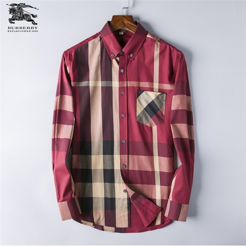 Cheap Burberry Shirts Long Sleeved For Men #428727 Replica Wholesale [$40.00 USD] [ITEM#428727] on Replica Burberry Shirts