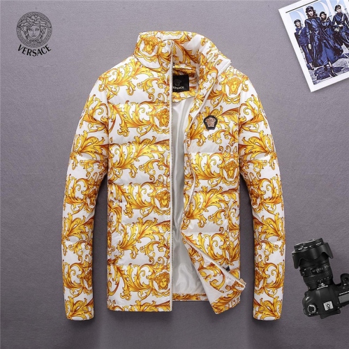 Cheap Versace Feather Coats Long Sleeved For Men #428777 Replica Wholesale [$106.00 USD] [ITEM#428777] on Replica Versace Jackets