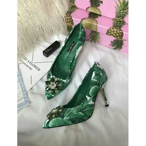 Cheap Dolce &amp; Gabbana D&amp;G High-Heeled Shoes For Women #432478 Replica Wholesale [$79.00 USD] [ITEM#432478] on Replica Dolce &amp; Gabbana D&amp;G High-Heeled Shoes