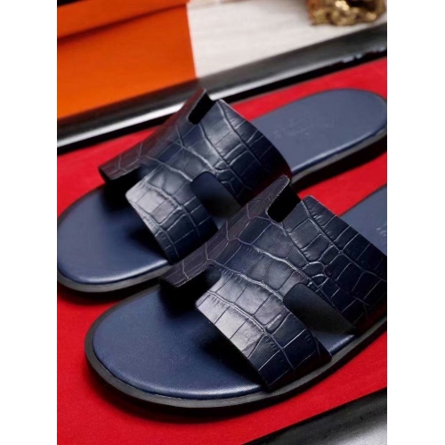 Cheap Hermes Slippers For Men #434884 Replica Wholesale [$52.00 USD] [ITEM#434884] on Replica Hermes Slippers