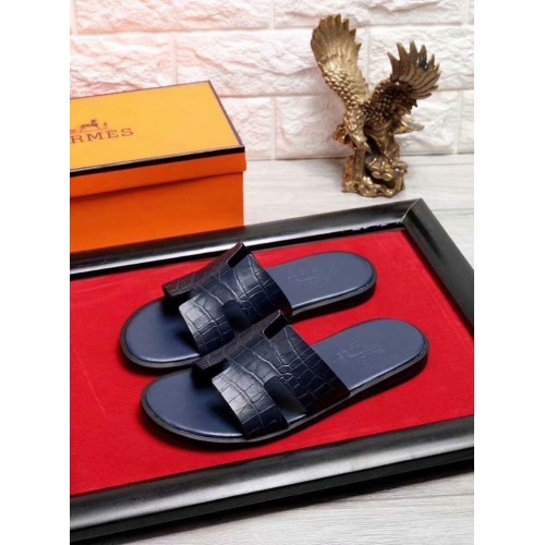 Cheap Hermes Slippers For Men #434884 Replica Wholesale [$52.00 USD] [ITEM#434884] on Replica Hermes Slippers