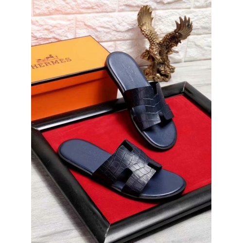 Cheap Hermes Slippers For Men #434884 Replica Wholesale [$52.00 USD] [ITEM#434884] on Replica Hermes Slippers