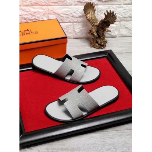 Cheap Hermes Slippers For Men #434885 Replica Wholesale [$52.00 USD] [ITEM#434885] on Replica Hermes Slippers