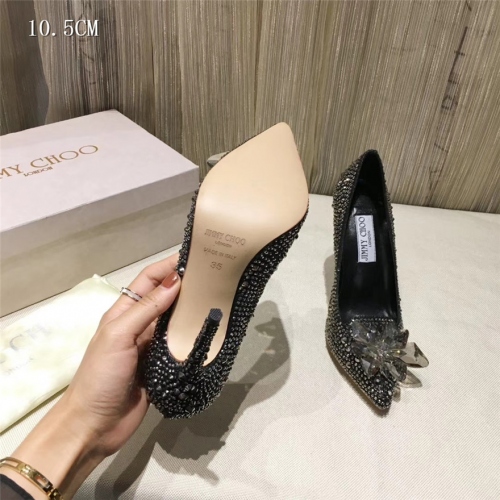 Cheap Jimmy Choo High-Heeled Shoes For Women #436569 Replica Wholesale [$91.00 USD] [ITEM#436569] on Replica Jimmy Choo High-Heeled Shoes