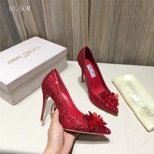 Cheap Jimmy Choo High-Heeled Shoes For Women #436572 Replica Wholesale [$91.00 USD] [ITEM#436572] on Replica Jimmy Choo High-Heeled Shoes
