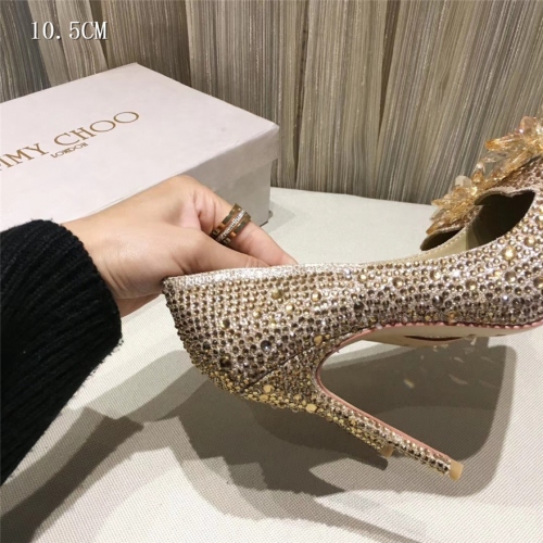 Cheap Jimmy Choo High-Heeled Shoes For Women #436575 Replica Wholesale [$91.00 USD] [ITEM#436575] on Replica Jimmy Choo High-Heeled Shoes