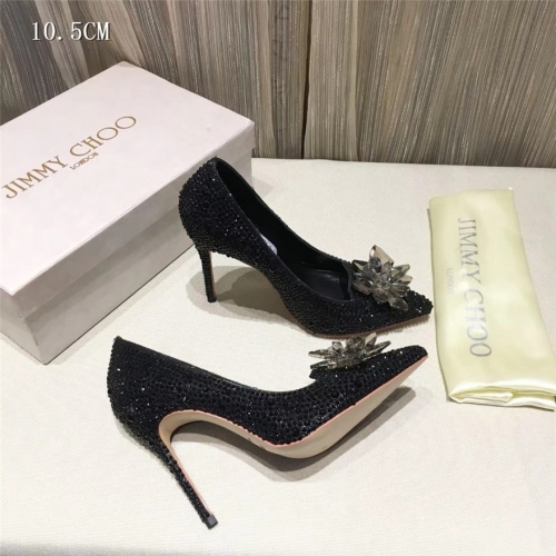 Cheap Jimmy Choo High-Heeled Shoes For Women #436578 Replica Wholesale [$91.00 USD] [ITEM#436578] on Replica Jimmy Choo High-Heeled Shoes