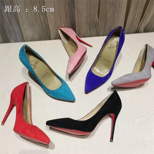 Cheap Christian Louboutin CL High-heeled Shoes For Women #436609 Replica Wholesale [$82.50 USD] [ITEM#436609] on Replica Christian Louboutin High-heeled shoes