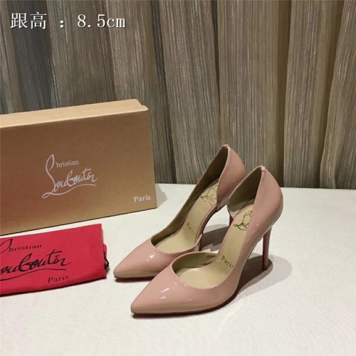 Cheap Christian Louboutin CL High-heeled Shoes For Women #436649 Replica Wholesale [$82.50 USD] [ITEM#436649] on Replica Christian Louboutin High-heeled shoes