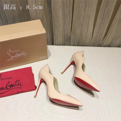 Cheap Christian Louboutin CL High-heeled Shoes For Women #436653 Replica Wholesale [$82.50 USD] [ITEM#436653] on Replica Christian Louboutin High-heeled shoes