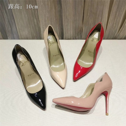 Cheap Christian Louboutin CL High-heeled Shoes For Women #436666 Replica Wholesale [$82.50 USD] [ITEM#436666] on Replica Christian Louboutin High-heeled shoes