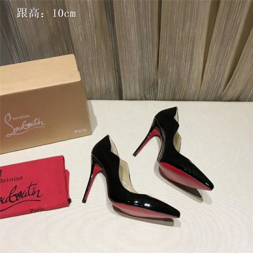 Cheap Christian Louboutin CL High-heeled Shoes For Women #436675 Replica Wholesale [$82.50 USD] [ITEM#436675] on Replica Christian Louboutin High-heeled shoes