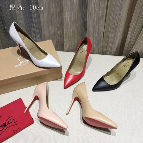 Cheap Christian Louboutin CL High-heeled Shoes For Women #436805 Replica Wholesale [$87.00 USD] [ITEM#436805] on Replica Christian Louboutin High-heeled shoes