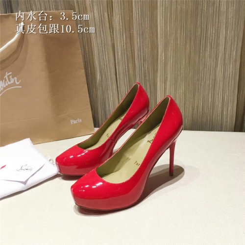 Cheap Christian Louboutin CL High-heeled Shoes For Women #436814 Replica Wholesale [$84.00 USD] [ITEM#436814] on Replica Christian Louboutin High-heeled shoes