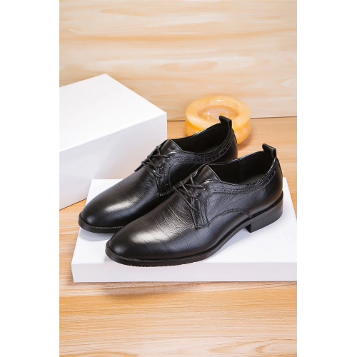 Cheap Versace Leather Shoes For Men #441881 Replica Wholesale [$84.50 USD] [ITEM#441881] on Replica Versace Leather Shoes
