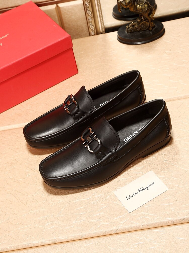 Cheap Salvatore Ferragamo SF Leather Shoes For Men #438372 Replica ...