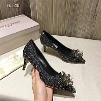 Cheap Jimmy Choo High-Heeled Shoes For Women #436557 Replica Wholesale [$91.00 USD] [ITEM#436557] on Replica Jimmy Choo High-Heeled Shoes