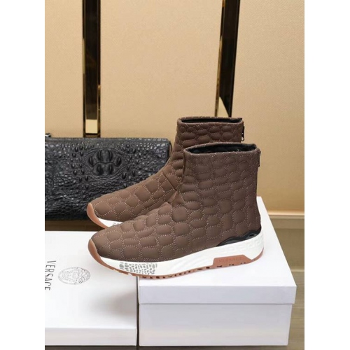 Cheap Versace Boots For Men #442865 Replica Wholesale [$86.50 USD] [ITEM#442865] on Replica Versace Boots