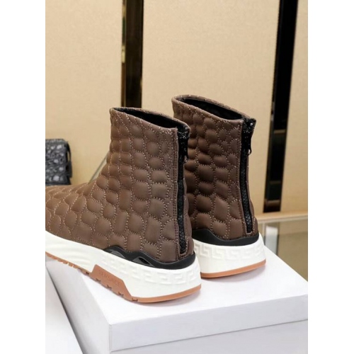 Cheap Versace Boots For Men #442865 Replica Wholesale [$86.50 USD] [ITEM#442865] on Replica Versace Boots