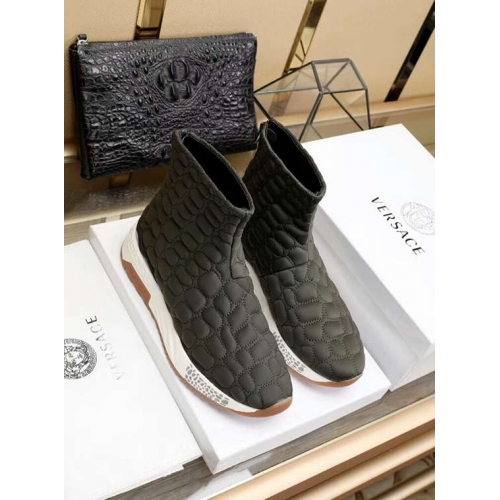 Cheap Versace Boots For Men #442866 Replica Wholesale [$86.50 USD] [ITEM#442866] on Replica Versace Boots