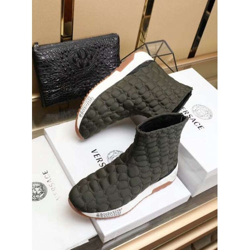 Cheap Versace Boots For Men #442866 Replica Wholesale [$86.50 USD] [ITEM#442866] on Replica Versace Boots