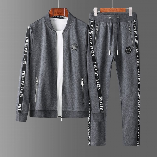 Cheap Philipp Plein Tracksuits Long Sleeved For Men #446619 Replica Wholesale [$90.50 USD] [ITEM#446619] on Replica Philipp Plein PP Tracksuits