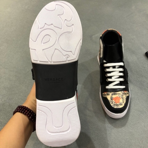 Cheap Versace High Tops Shoes For Men #446832 Replica Wholesale [$85.00 USD] [ITEM#446832] on Replica Versace High Tops Shoes