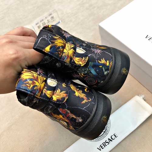 Cheap Versace High Tops Shoes For Men #447484 Replica Wholesale [$78.00 USD] [ITEM#447484] on Replica Versace High Tops Shoes