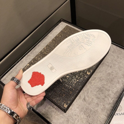 Cheap Versace High Tops Shoes For Men #447657 Replica Wholesale [$80.00 USD] [ITEM#447657] on Replica Versace High Tops Shoes
