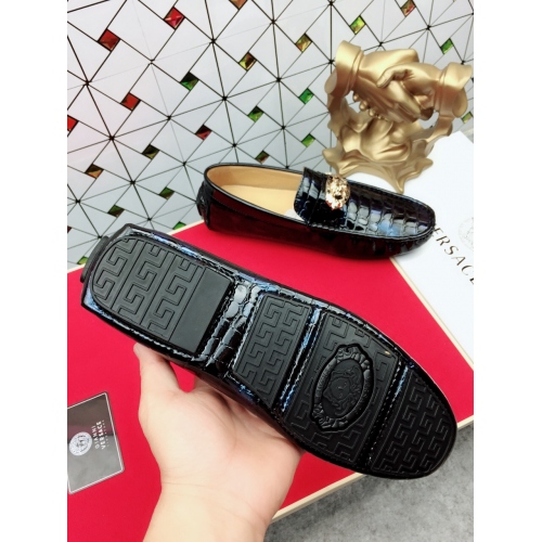 Cheap Versace Leather Shoes For Men #447660 Replica Wholesale [$65.00 USD] [ITEM#447660] on Replica Versace Leather Shoes