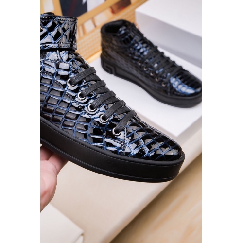 Cheap Versace High Tops Shoes For Men #447670 Replica Wholesale [$79.00 USD] [ITEM#447670] on Replica Versace High Tops Shoes