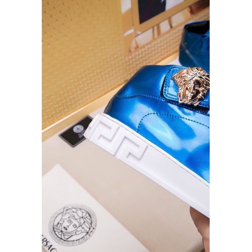 Cheap Versace High Tops Shoes For Men #447671 Replica Wholesale [$79.00 USD] [ITEM#447671] on Replica Versace High Tops Shoes