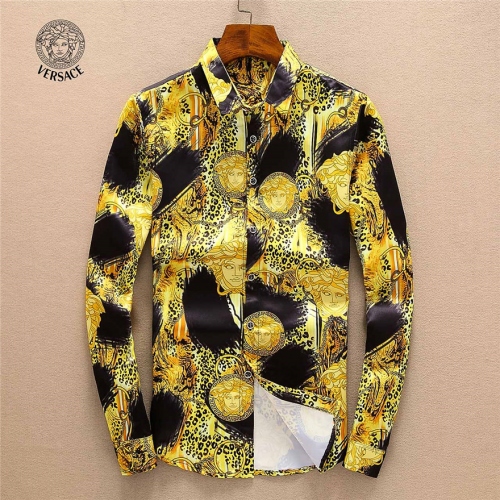 Cheap Versace Shirts Long Sleeved For Men #448753 Replica Wholesale [$41.00 USD] [ITEM#448753] on Replica Versace Shirts