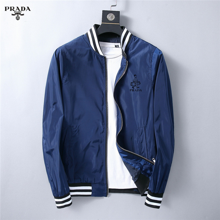 Cheap Prada Windbreakers Long Sleeved For Men #442685 Replica Wholesale ...