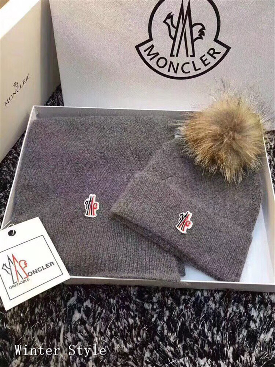 Cheap Moncler Hats & Scarves Sets #446070 Replica Wholesale [$69.00 USD] [ITEM#446070] on 