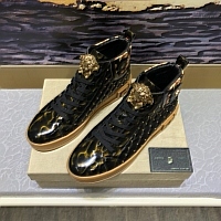 Cheap Versace High Tops Shoes For Men #447616 Replica Wholesale [$82.00 USD] [ITEM#447616] on Replica Versace High Tops Shoes